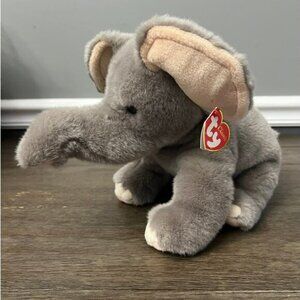 Ty Classic Quake‎ Elephant Large Soft Plush 2007 With Swing Tag